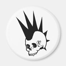 Anpassadet Skräppsskräppost Skull Magnet