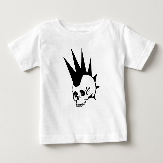 Anpassadet Skräppsskräppost Skull T Shirt (Framsida)