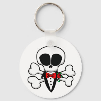 Anpassadet Skull, fullständig groom Nyckelring