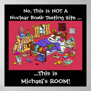 Anpassadet Snarare Messy-rum Poster