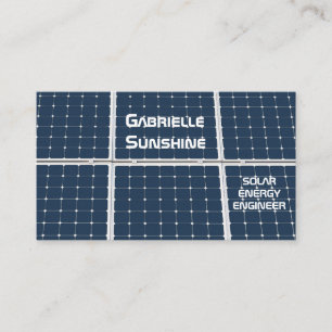 Anpassadet Solenergi Ingenjör Visitkort