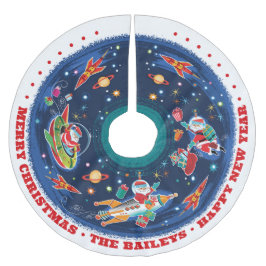 Anpassadet Space Age Santa - Julgransmatta Borstad Polyester