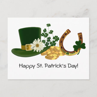 ANPASSADET St. Patrick's Day Design Vykort