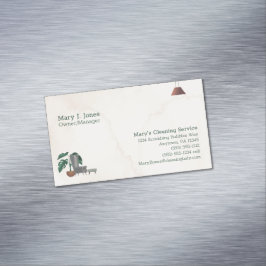 Anpassadet Städning service, startrad åtta Magnetiska Visitkort