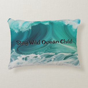 anpassadet "Stanna Vild Ocean Child" Prydnadskudde