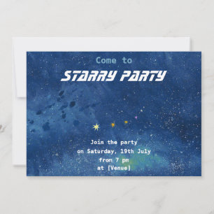 Anpassadet Starry Himlar Inbjudningar