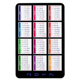 anpassadet Stora Vågrät i kalendern 2017 i Färg Magnet