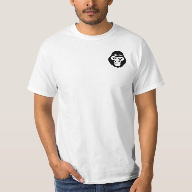 Anpassadet Sturn Tittar Gorrila Emoji Logotyp  T Shirt (Framsida)
