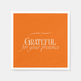 anpassadet "Tack för din närvaro" Pappersservett