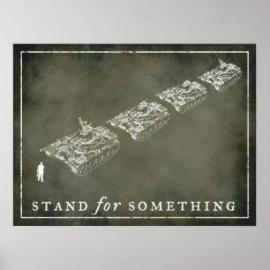 Anpassadet tank Man "stand" Poster