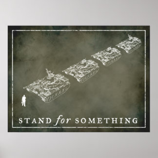 Anpassadet tank Man "stand" Poster
