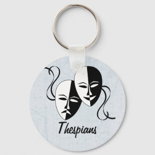 Anpassadet Thespian Masks Nyckelring