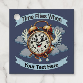 Anpassadet "Time Flies when" (flygklockslag) Gåvor Etiketter