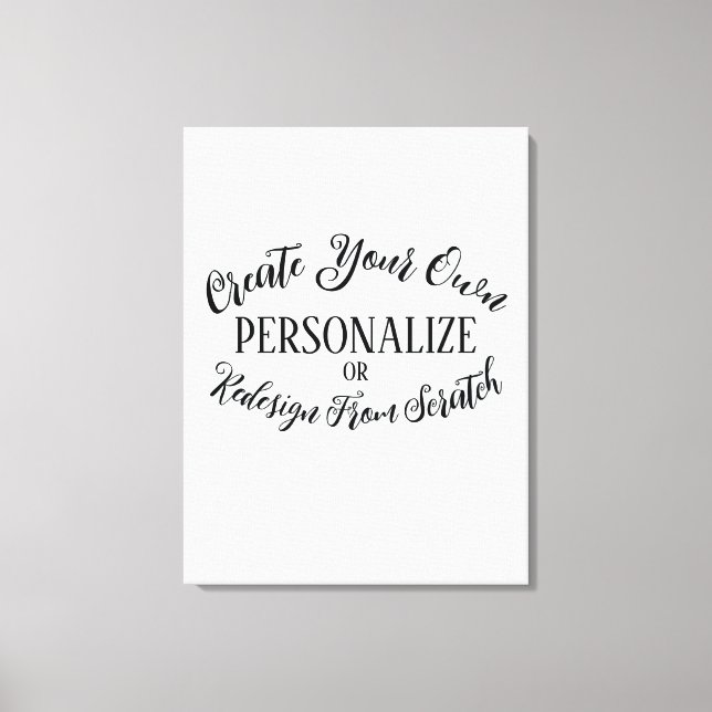 Anpassadet tomt - Skapa din egen Canvastryck (Framsida)