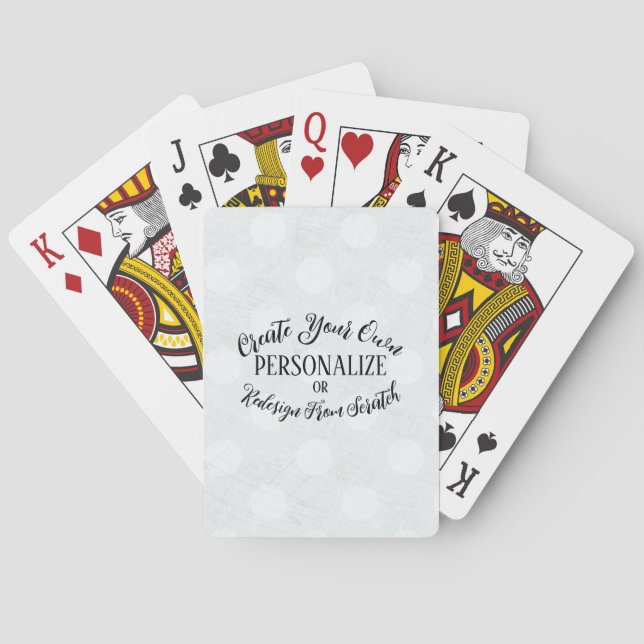 Anpassadet tomt - Skapa din egen Casinokort (Baksidan)