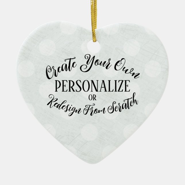 Anpassadet tomt - Skapa din egen Julgransprydnad Keramik (Framsidan)