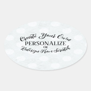 Anpassadet tomt - Skapa din egen Ovalt Klistermärke