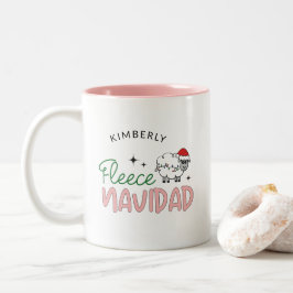 anpassadet ull navidad söt julklump Två-Tonad mugg