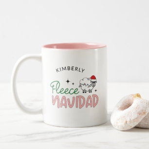 anpassadet ull navidad söt julklump Två-Tonad mugg