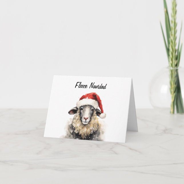 Anpassadet ull Navidad - tack för ditt kort (Framsida)