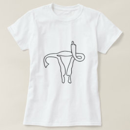 Anpassadet UTERUS MITTEN FINGER LÄGG TILL EGEN FRA T Shirt