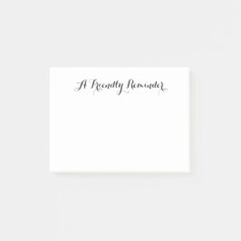 Anpassadet Vänligen påminnelse Post-it Block