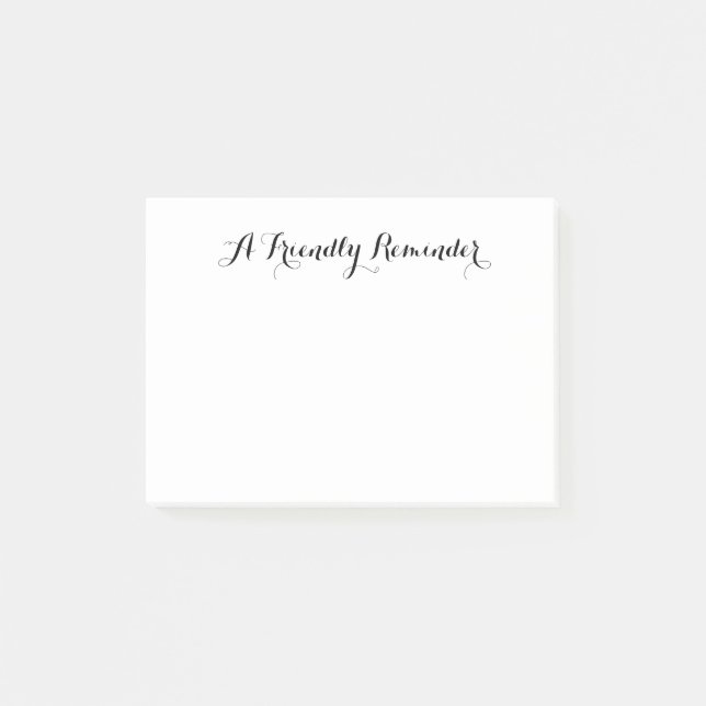 Anpassadet Vänligen påminnelse Post-it Block (Framsida)