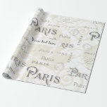 Anpassadet Vintagen i Paris ThBäste Bröllop Presentpapper<br><div class="desc">Redot för Paris Tema Bröllopsfest Pack som ska anpassas till dina händelsespecifikationer. Se fullt med matchande produkter i den här exklusiven och mer här... </div>