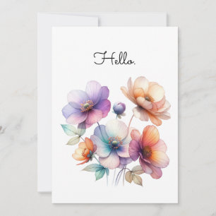 Anpassadet Watercolor Flowers Bouquet