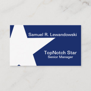 Anpassadet White Star Elegant Visitkort