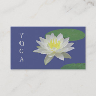 ANPASSADETS AFFÄRSKORT, "WHITE LOTUS BLOMMAR" VISITKORT