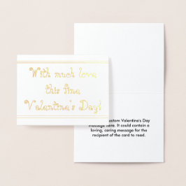 Anpassadets Alla hjärtans dagskort Folierat Kort