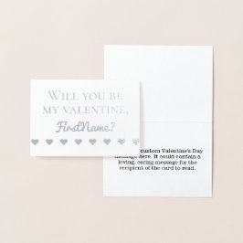 Anpassadets Alla hjärtans dagskort Folierat Kort