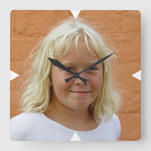 Anpassadets analoga väggklocka (Framsida)