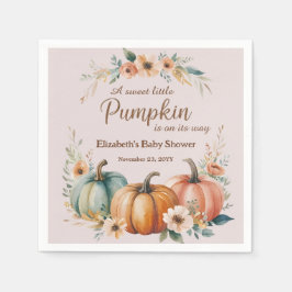 Anpassadets babyvisningsprogram med Pumpkin-design Pappersservett