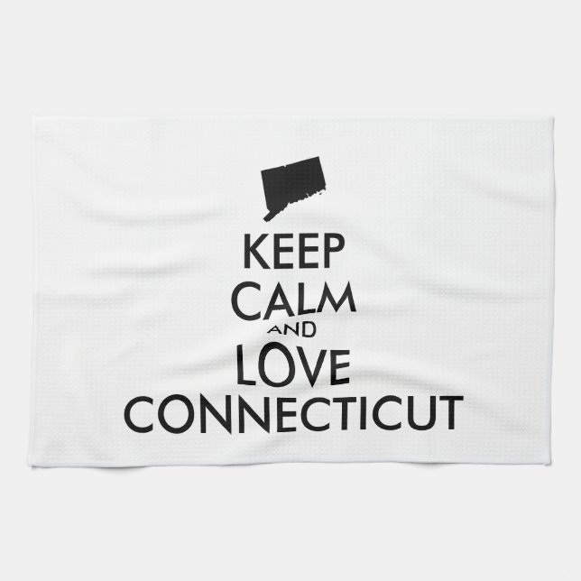 Anpassadets BEHÅLLA LUGN och KÄRLEK-ANSLUTNING Kökshandduk (Horisontell)