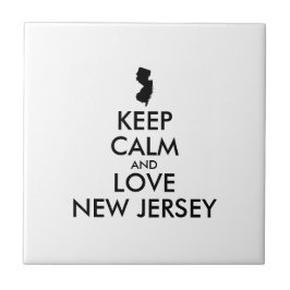 Anpassadets BEHÅLLA LUGN och KÄRLEK NEW JERSEY Kakelplatta