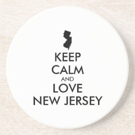 Anpassadets BEHÅLLA LUGN och KÄRLEK NEW JERSEY Underlägg Sandsten