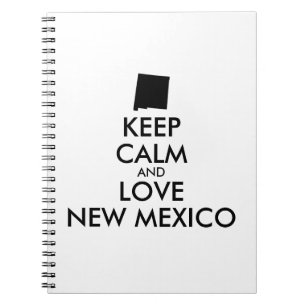 Anpassadets BEHÅLLA LUGN och KÄRLEK NEW MEXICO Anteckningsbok Med Spiral