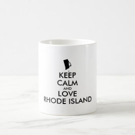 Anpassadets BEHÅLLA LUGN och KÄRLEK RHODE ISLAND Kaffemugg