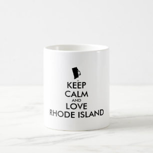 Anpassadets BEHÅLLA LUGN och KÄRLEK RHODE ISLAND Kaffemugg