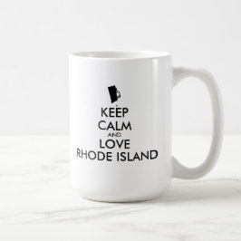 Anpassadets BEHÅLLA LUGN och KÄRLEK RHODE ISLAND Kaffemugg