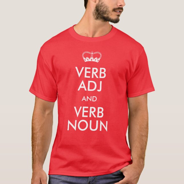 Anpassadets Behålla Lugn T-tröjor T-shirt (Framsida)