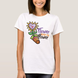 Anpassadets blomma behålla min kraft t shirt