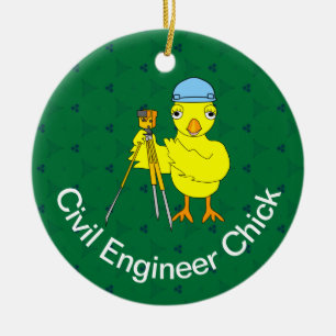 Anpassadets civilingenjörskonst Chick Julgransprydnad Keramik