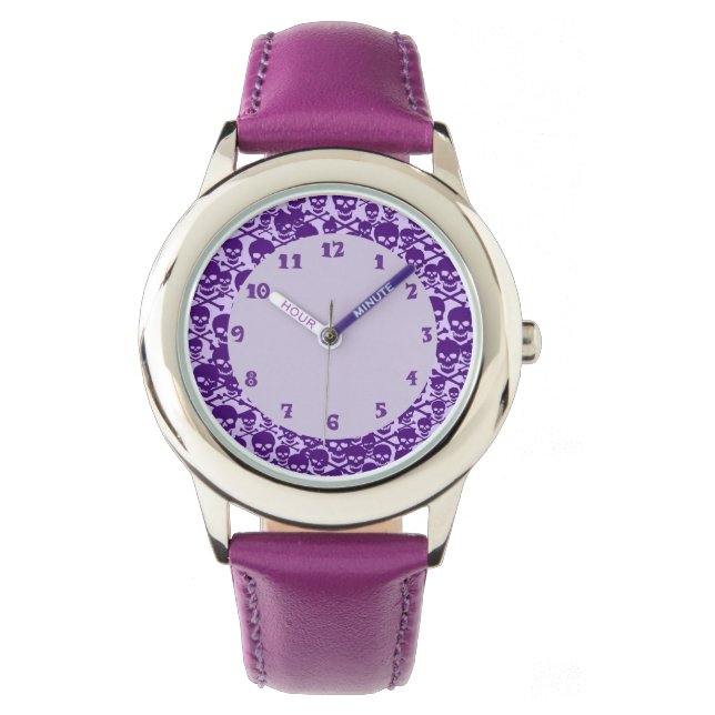 Anpassadets Döskallar och korsben Armbandsur (Framsida)