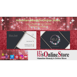 Anpassadets Elegant Blommigt mall 14 Visitkort