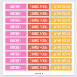 Anpassadets etiketter för Flyttor