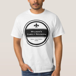 anpassadets familjeåterförening fleur de lis t shirt