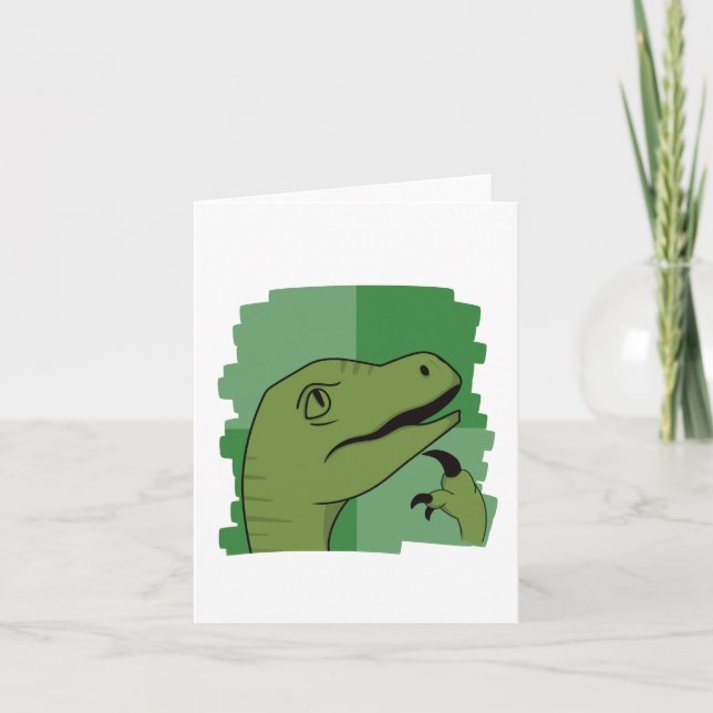 Anpassadets filosofiska Raptorminne Helgkort (Framsida)